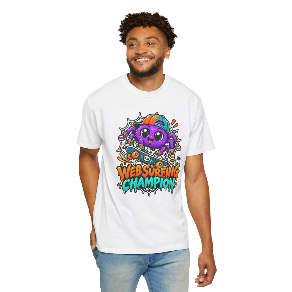 Web Surfing Champion – Cute Halloween Spider T-Shirt