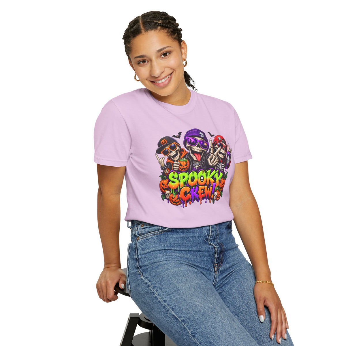 Spooky Crew Halloween T-Shirt – Funny Skeleton Graphic Tee