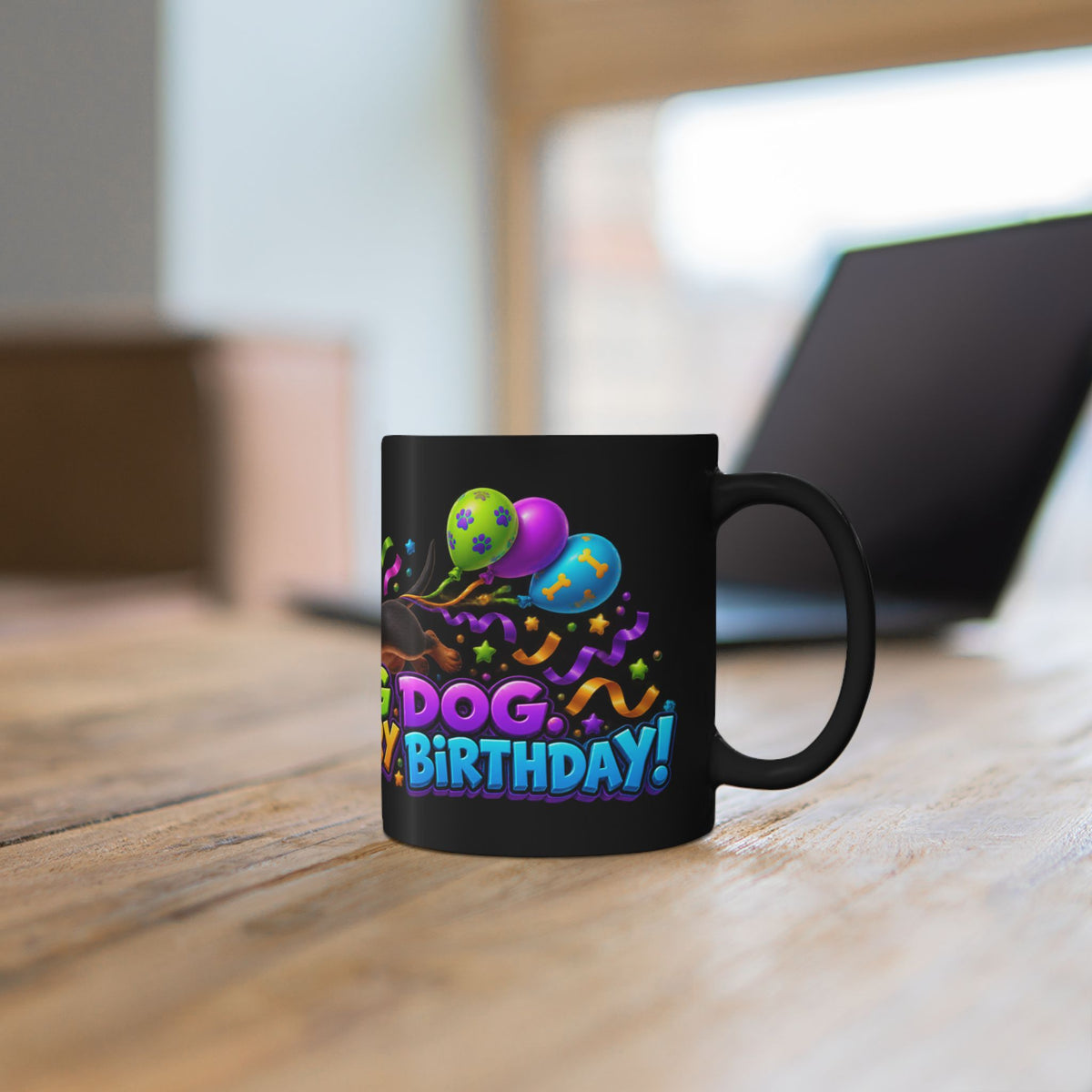 Long Dog Legendary Birthday Dachshund Black Mug