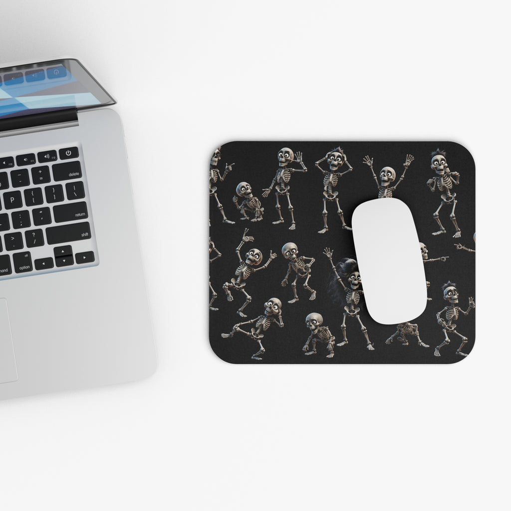 Dancing Skeletons Mouse Pad — Halloween Pattern (9" x 8")