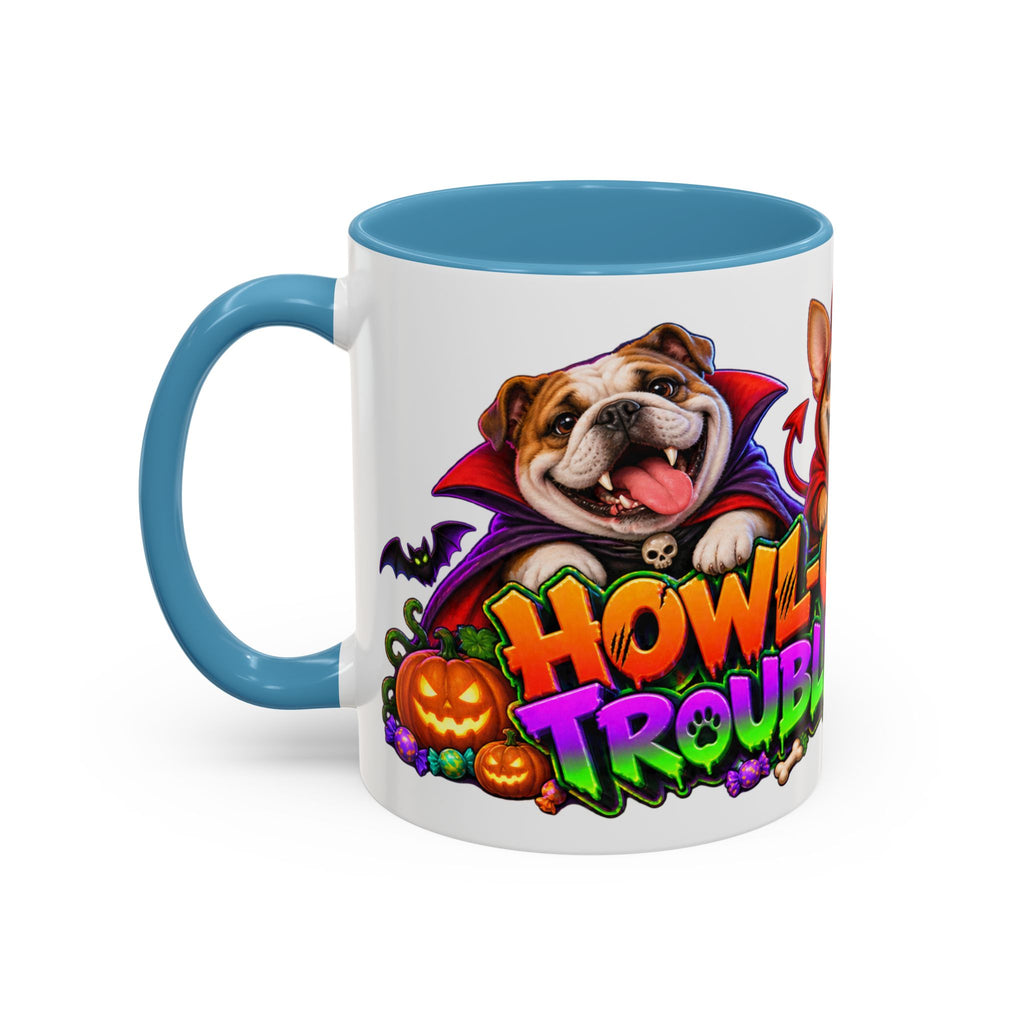 Howl-O-Ween Troublemakers Costume Dogs Halloween White Mug