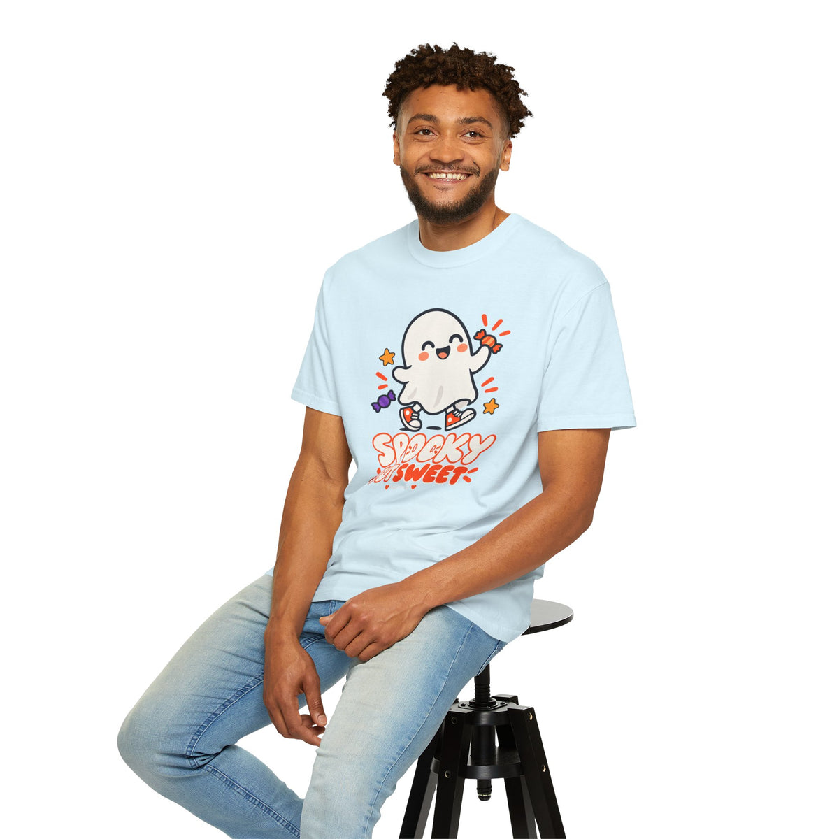 Spooky but Sweet Ghost T-Shirt | Cute Halloween Graphic Tee