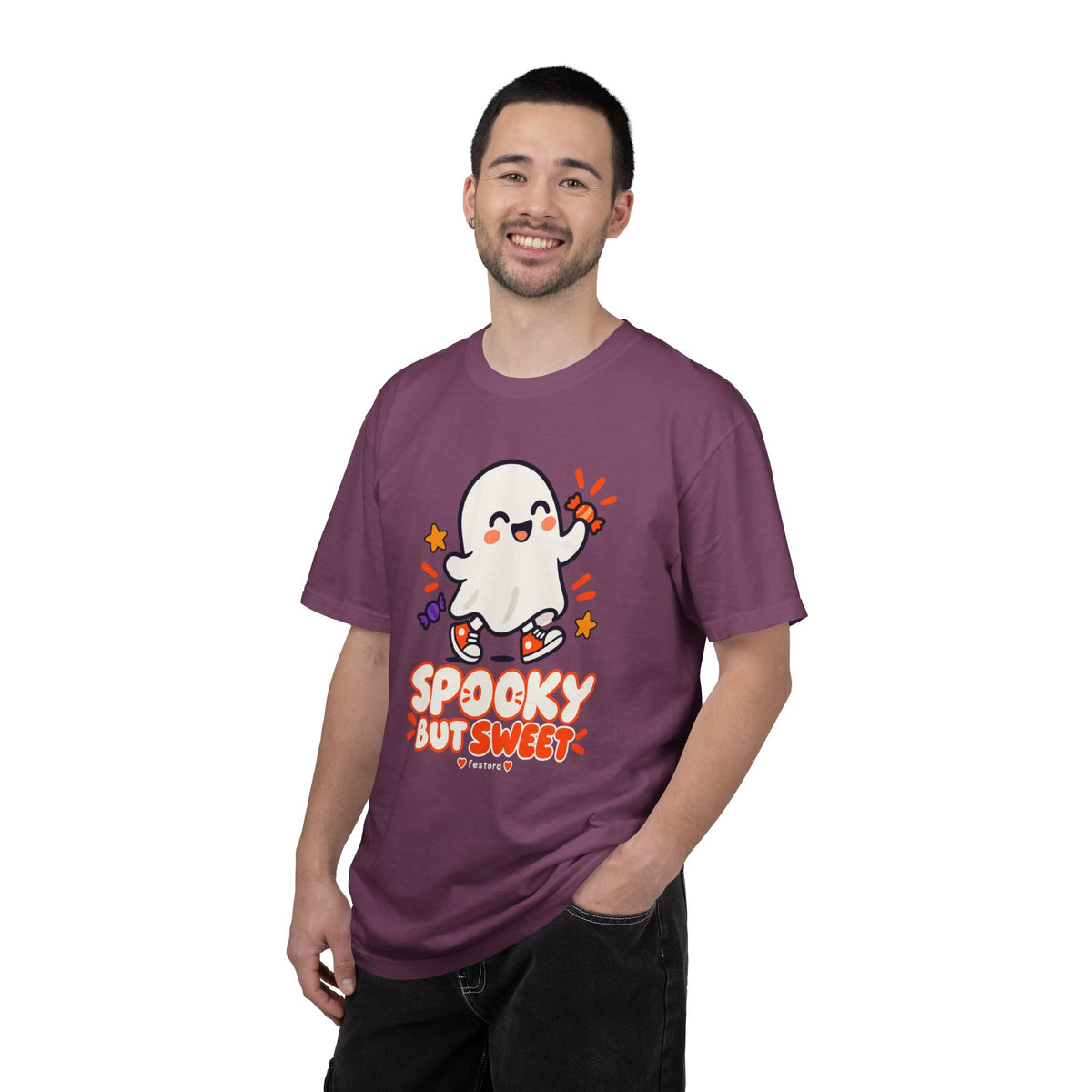 Spooky but Sweet Ghost T-Shirt | Cute Halloween Graphic Tee