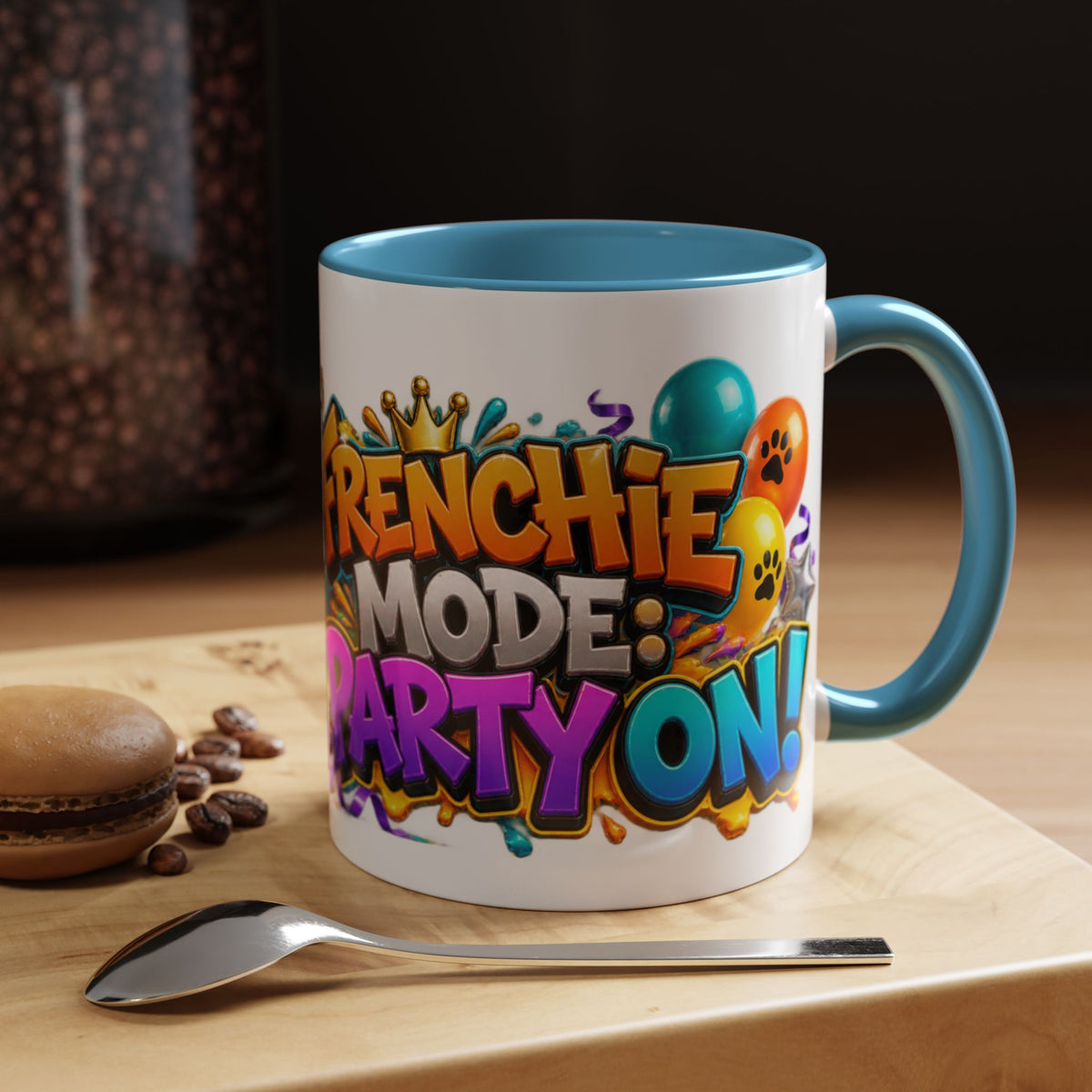 Frenchie Mode Party On French Bulldog Birthday White Mug