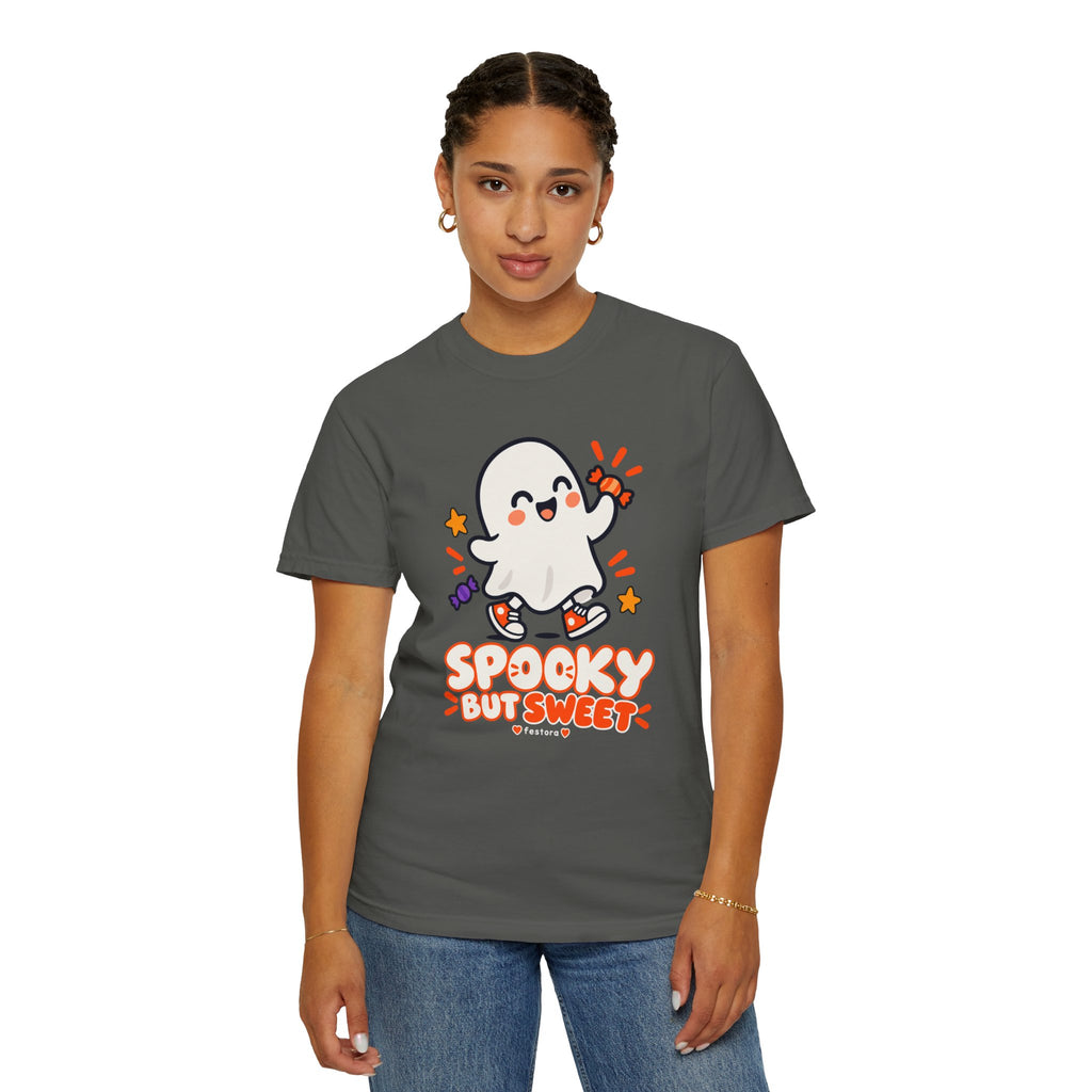 Spooky but Sweet Ghost T-Shirt | Cute Halloween Graphic Tee
