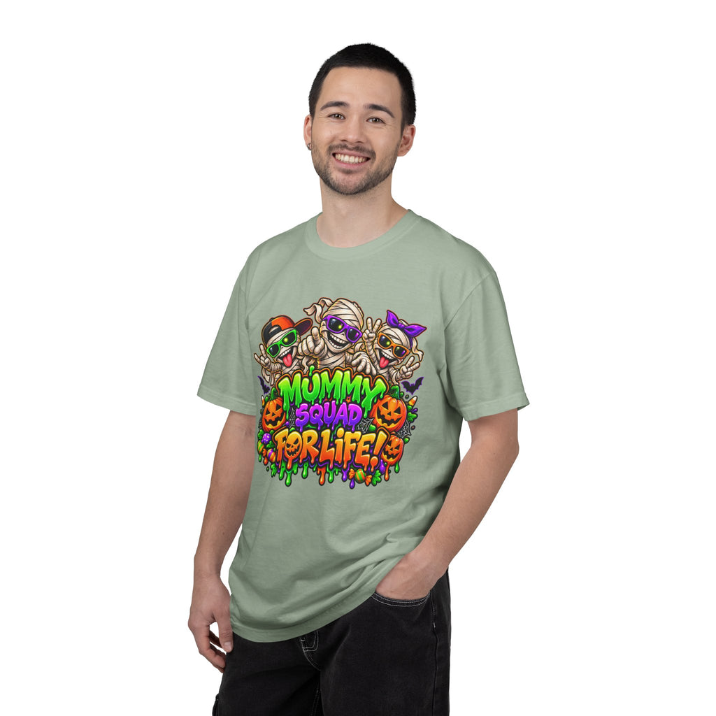 Mummy Squad For Life Halloween T-Shirt – Funny Colorful Mummy Graphic Tee