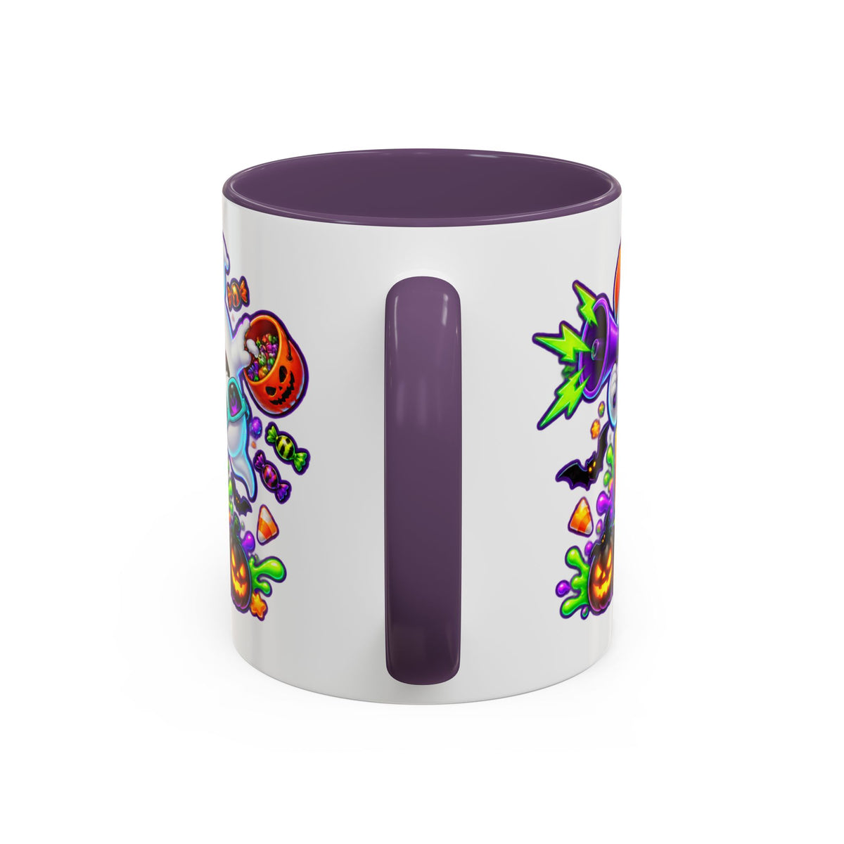 No Rest for the Boo Crew Crazy Ghosts Halloween White Mug