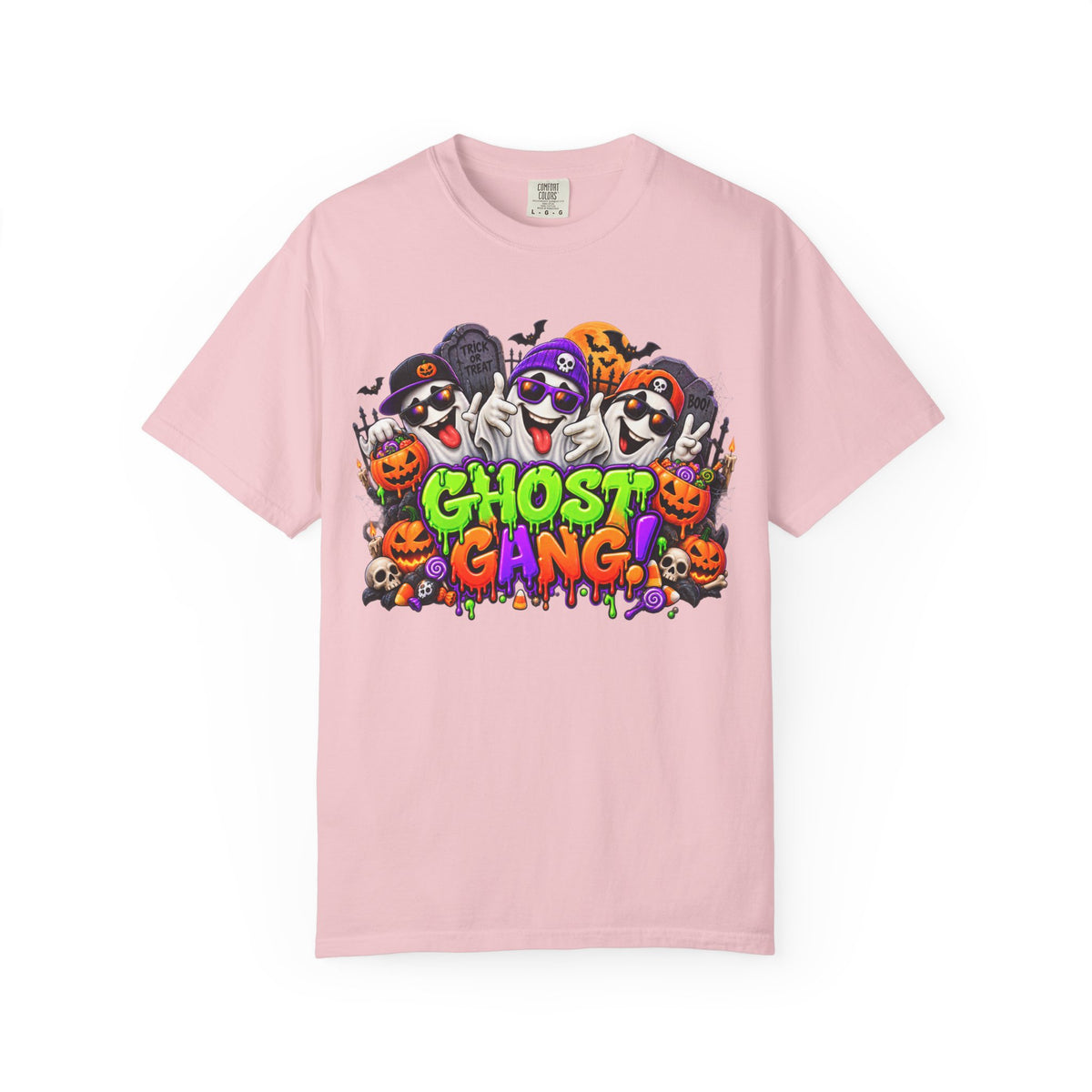 Ghost Gang Halloween T-Shirt – Funny Colorful Ghost Graphic Tee