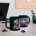 Beagle Birthday Mug – Fetch the Cake Black Ceramic Coffee Cup