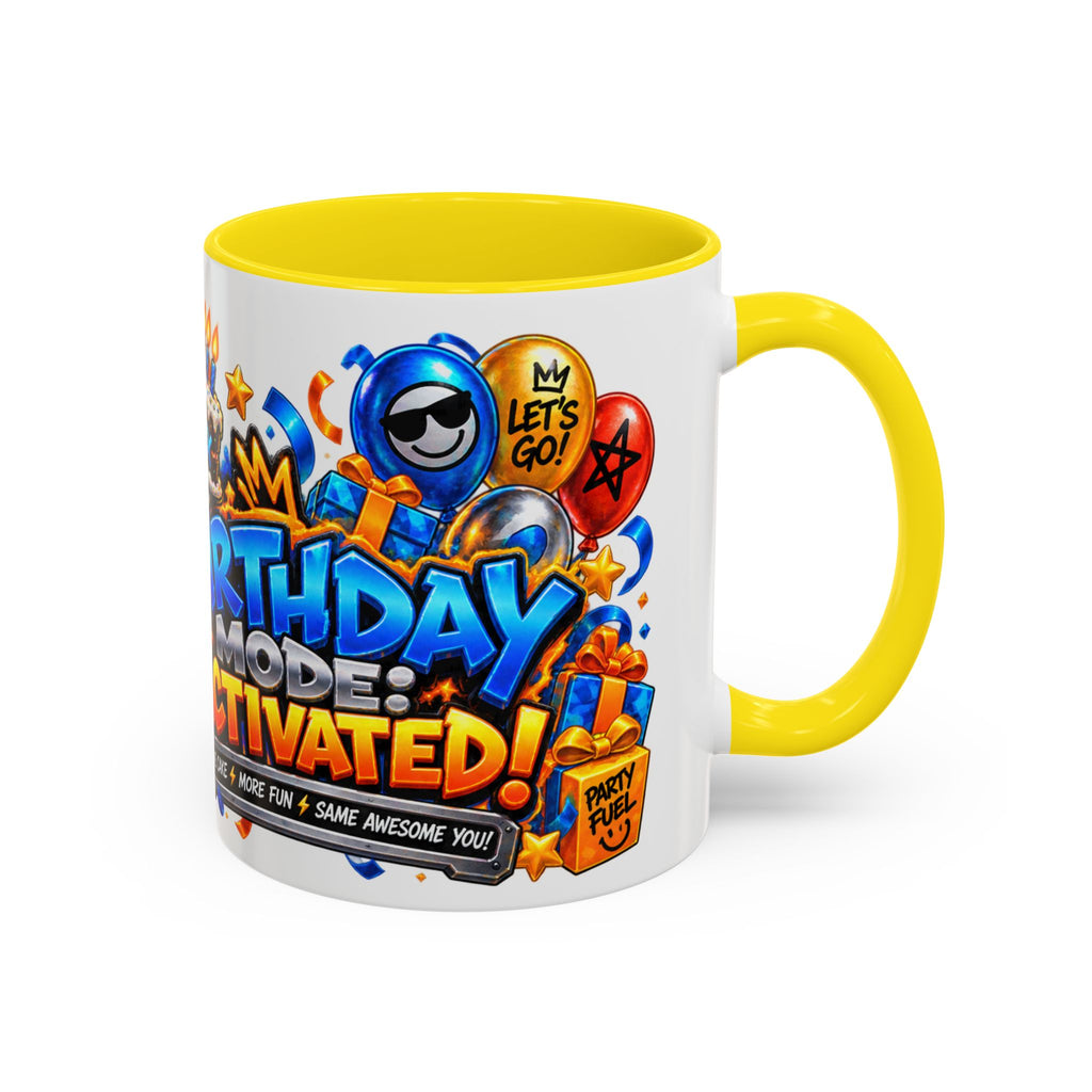 Festora Robot Birthday Mug – Birthday Mode Activated Coffee Cup