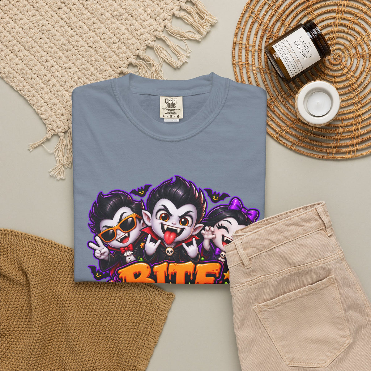 Bite Night Crew Halloween T-Shirt – Funny Vampire Graphic Tee