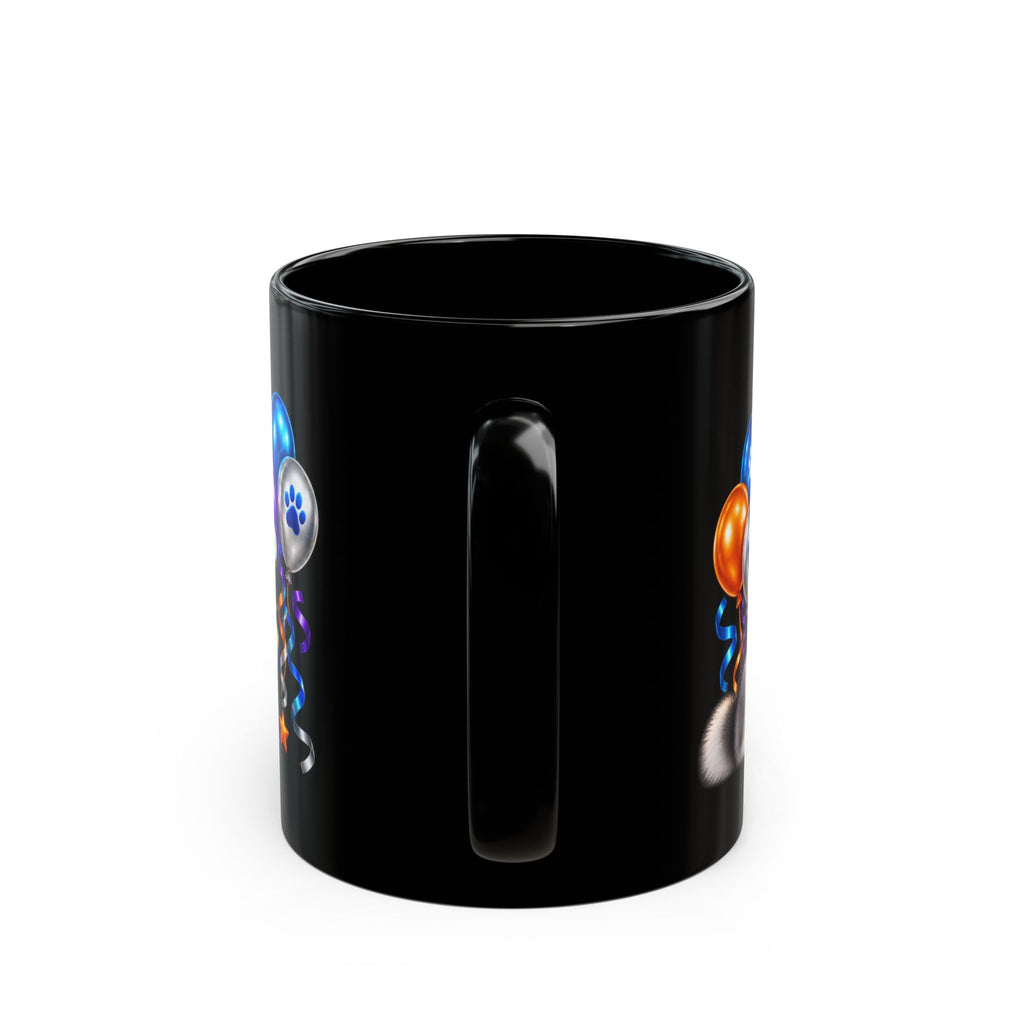 Howl Old Am I Siberian Husky Birthday Black Mug