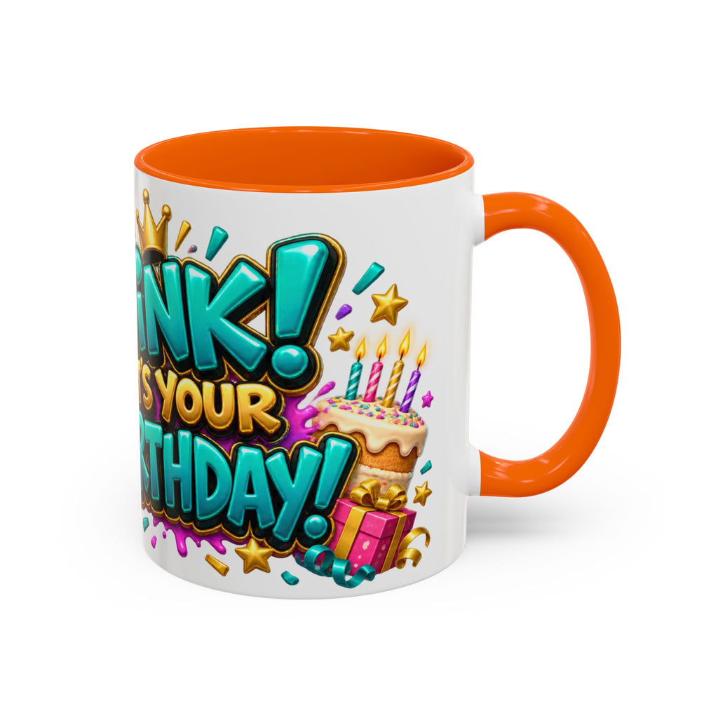Oink! It’s Your Birthday White Mug – Cute Pig Birthday Cup, Colorful Funny Party Gift