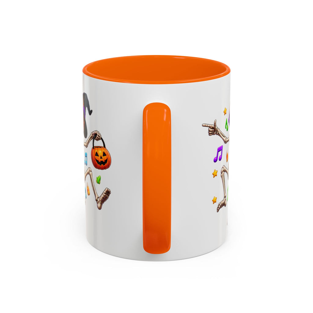 No Body Parties Harder Halloween Skeleton Party White Mug