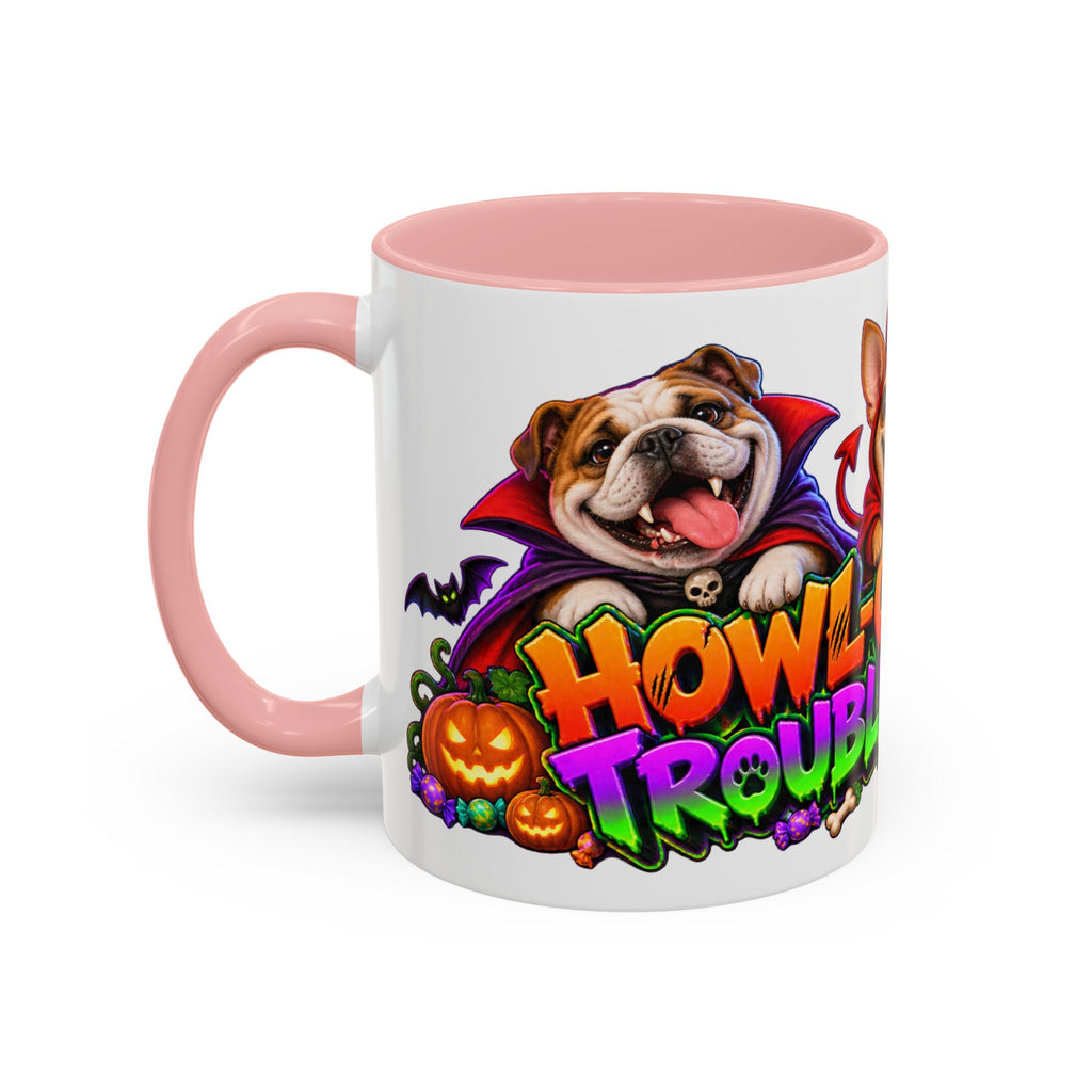 Howl-O-Ween Troublemakers Costume Dogs Halloween White Mug