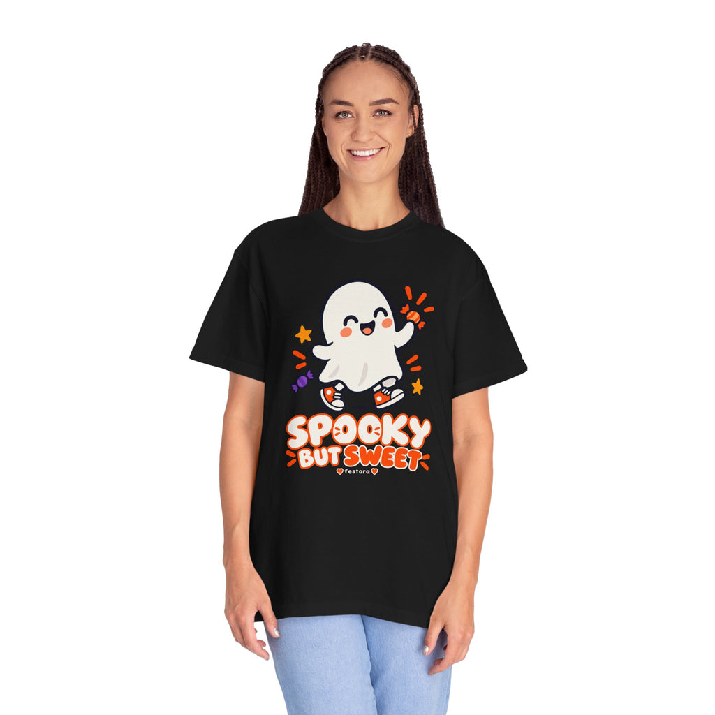 Spooky but Sweet Ghost T-Shirt | Cute Halloween Graphic Tee