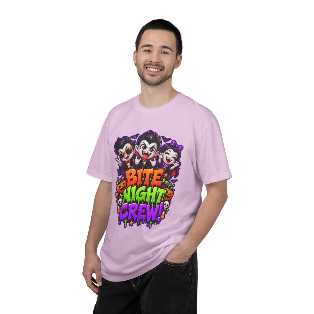 Bite Night Crew Halloween T-Shirt – Funny Vampire Graphic Tee