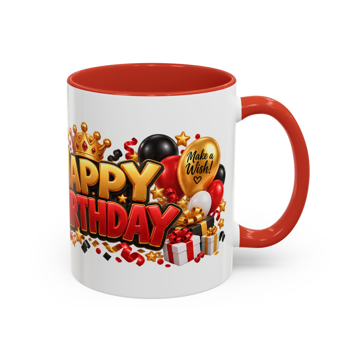 Happy Birthday Eagle Mug – Colorful 3D Birthday Gift – White Coffee Mug