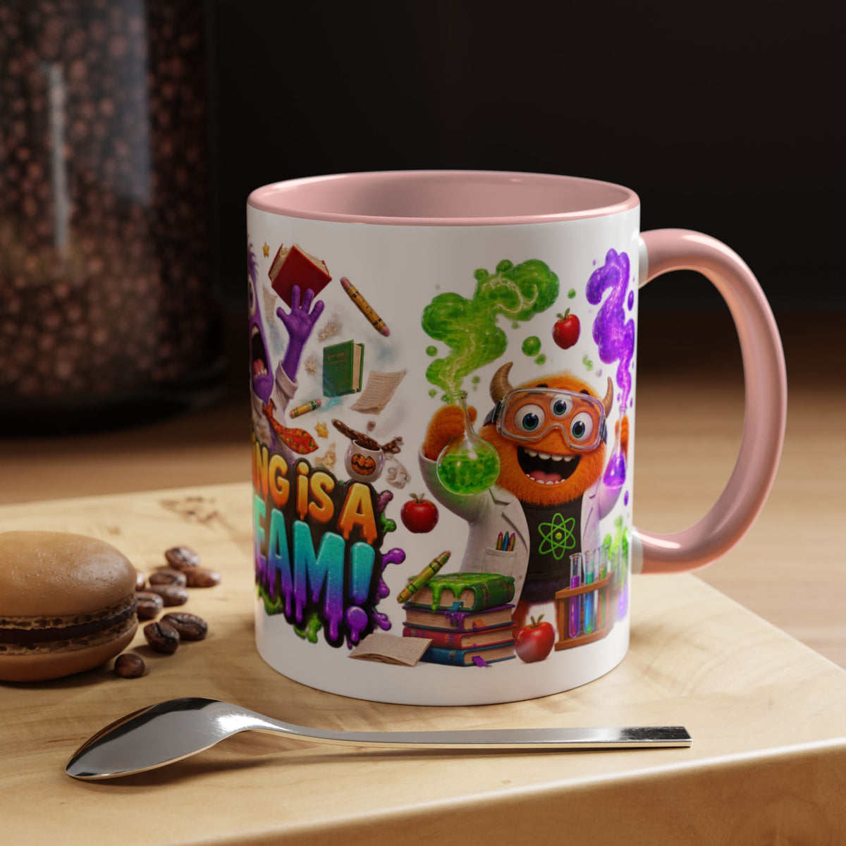 Teaching Is a Scream Monster Teacher Halloween White Mug