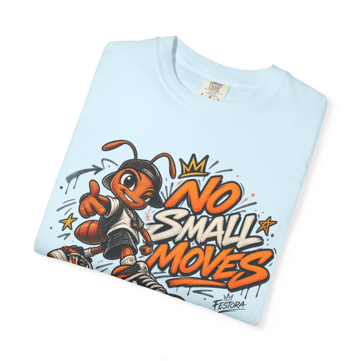 No Small Moves T-Shirt — Retro Sneaker Character Graphic Tee