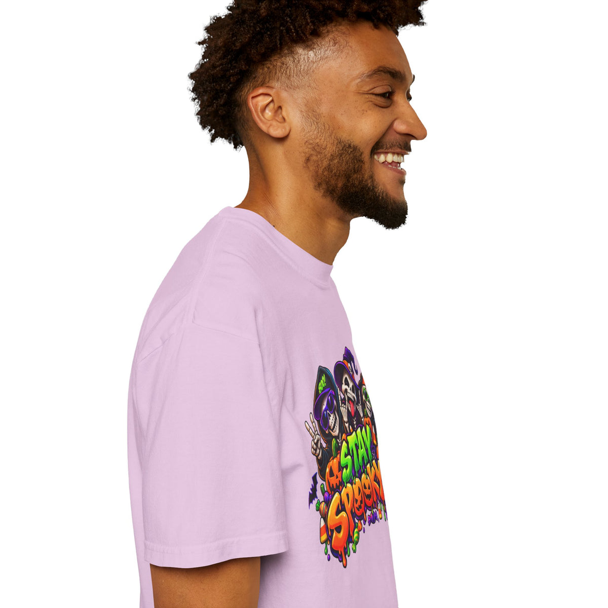 Stay Spooky Halloween T-Shirt – Funny Skeleton Crew Colorful Graphic Tee