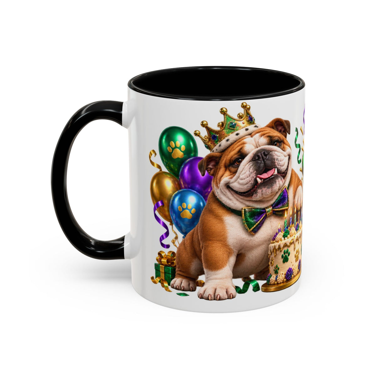 Built to Party English Bulldog Birthday White Mug
