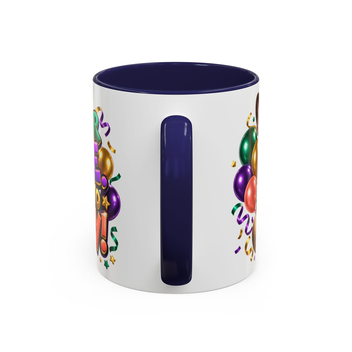 Built for Cake Born to Party French Bulldog White Mug