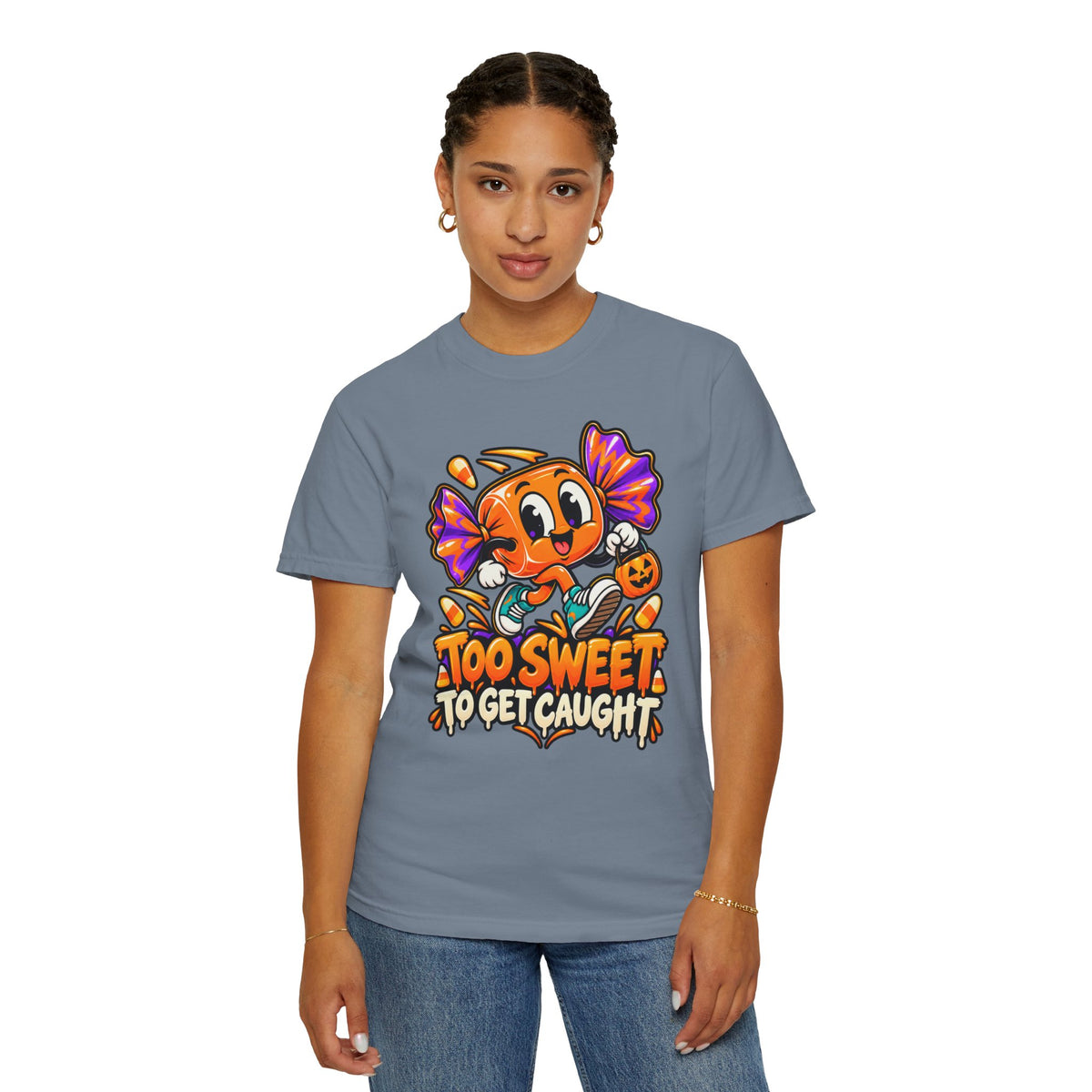 Too Sweet to Get Caught – Cute Halloween Candy T-Shirt