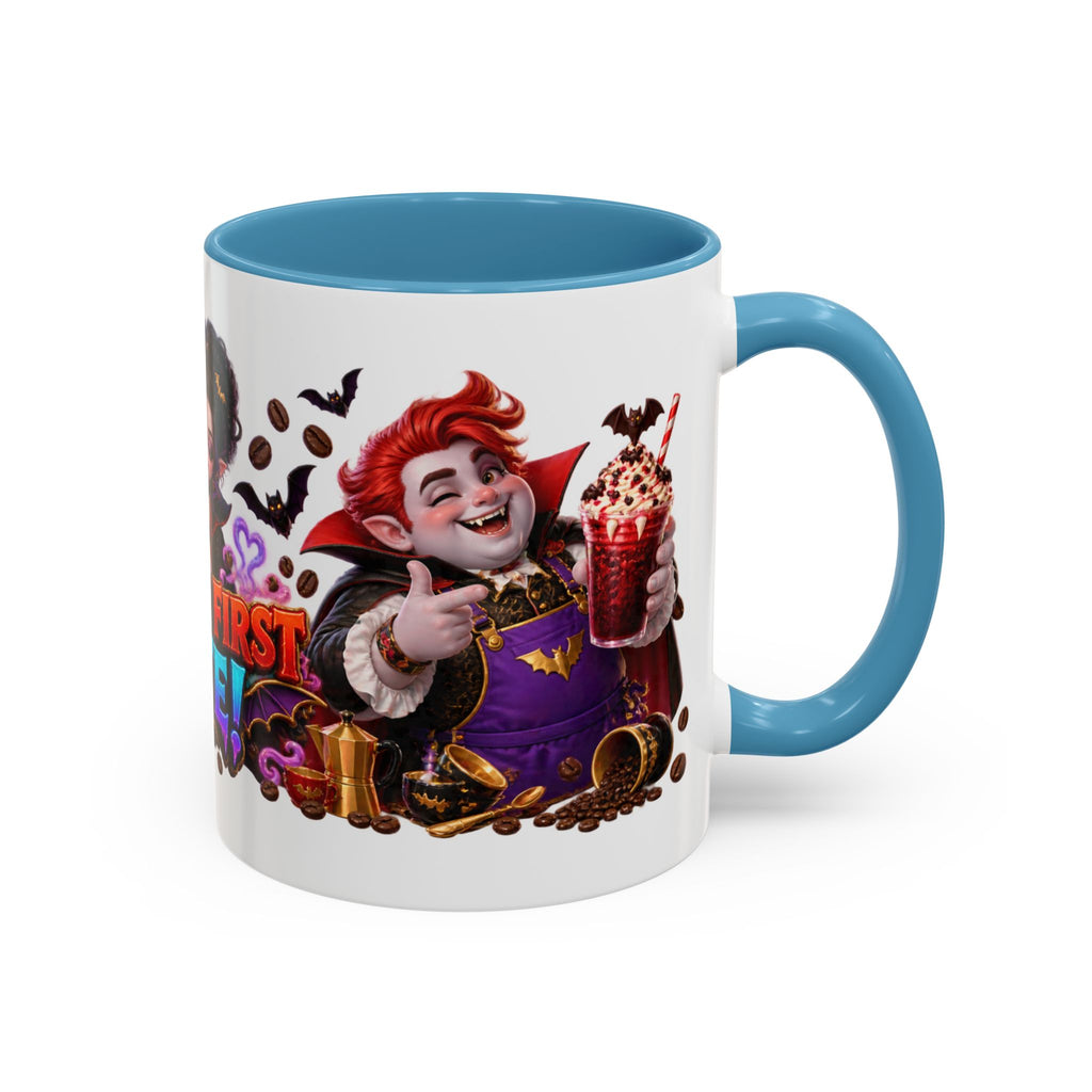 Love at First Bite Vampire Barista Halloween White Mug