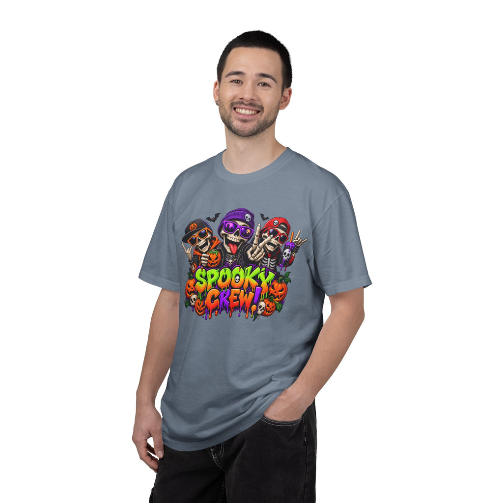 Spooky Crew Halloween T-Shirt – Funny Skeleton Graphic Tee