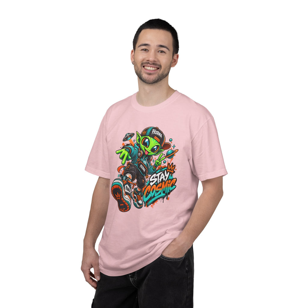 Alien Streetwear T-Shirt — “Stay Cosmic” Graphic Tee