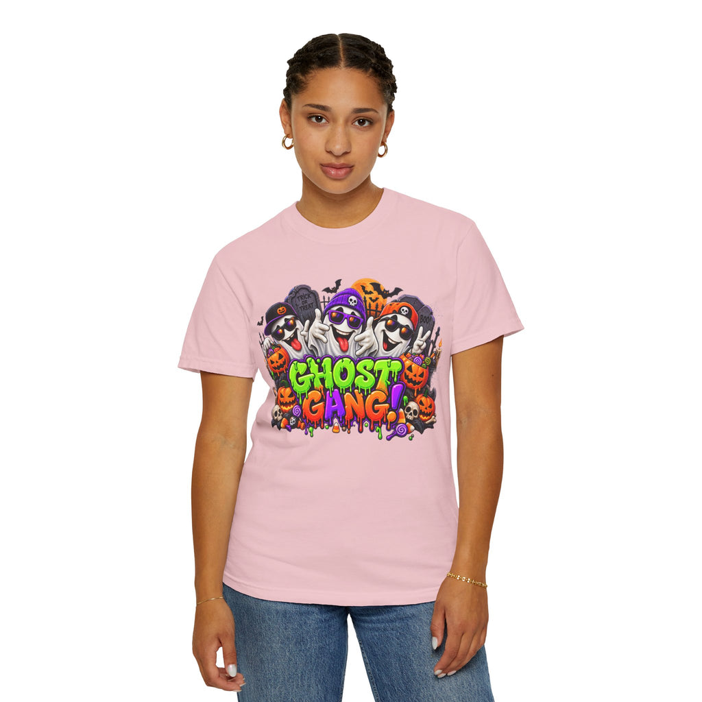 Ghost Gang Halloween T-Shirt – Funny Colorful Ghost Graphic Tee