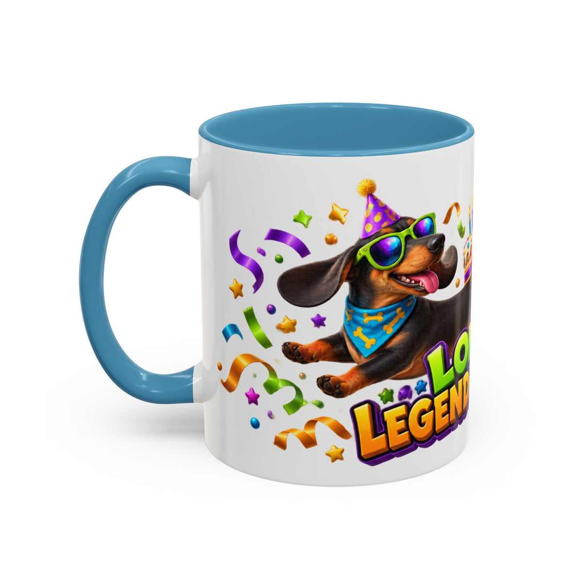 Long Dog Legendary Birthday Dachshund White Mug