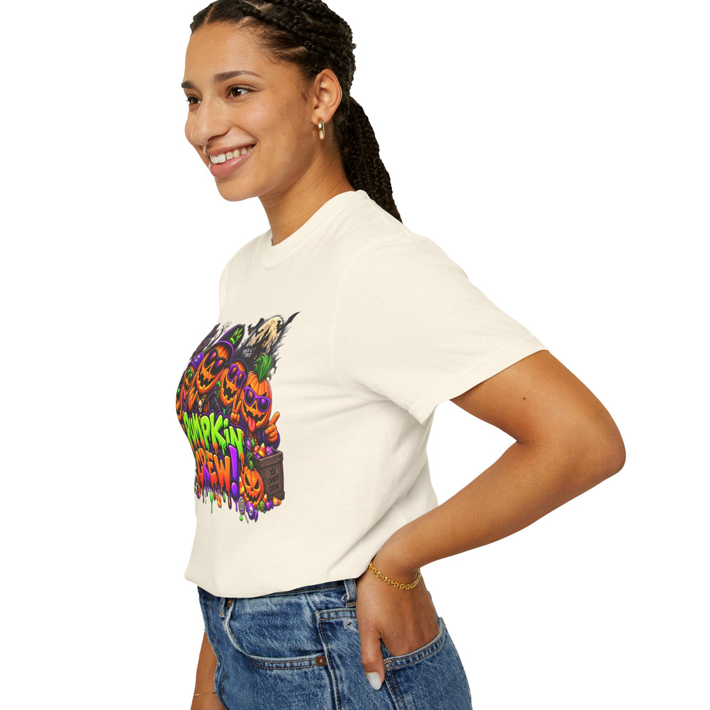 Pumpkin Crew Halloween T-Shirt – Funny Jack O’ Lantern Graphic Tee