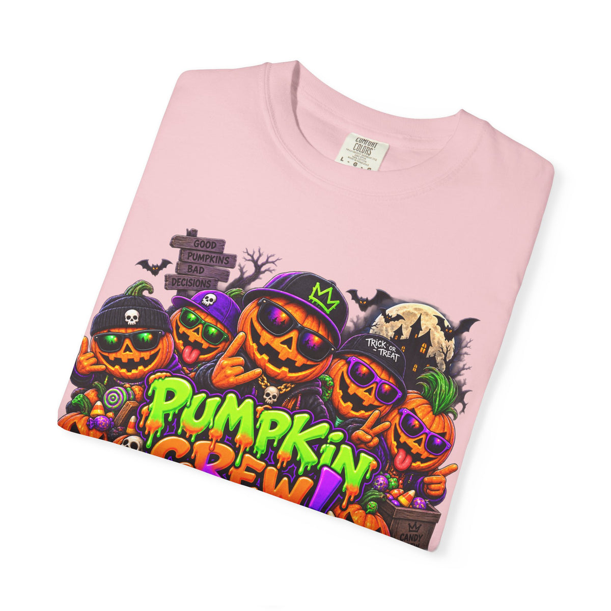 Pumpkin Crew Halloween T-Shirt – Funny Jack O’ Lantern Graphic Tee