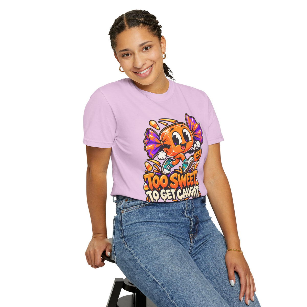 Too Sweet to Get Caught – Cute Halloween Candy T-Shirt