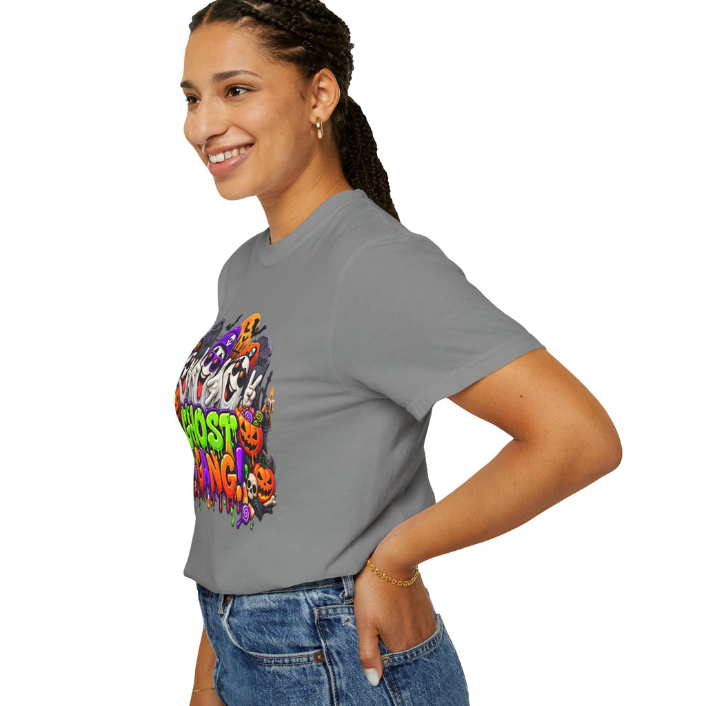 Ghost Gang Halloween T-Shirt – Funny Colorful Ghost Graphic Tee