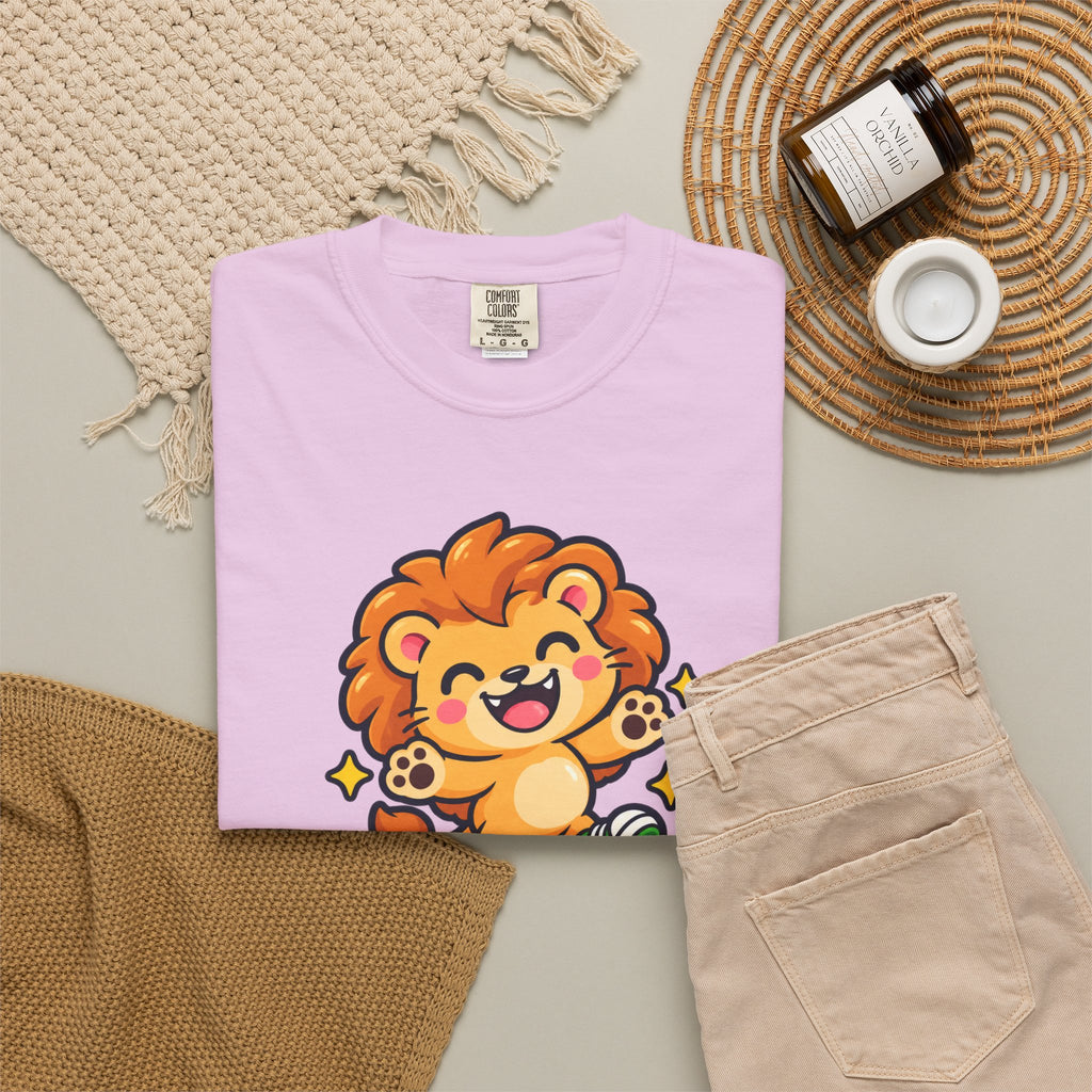Stay Roarsome – Cute Happy Lion Graphic T-Shirt