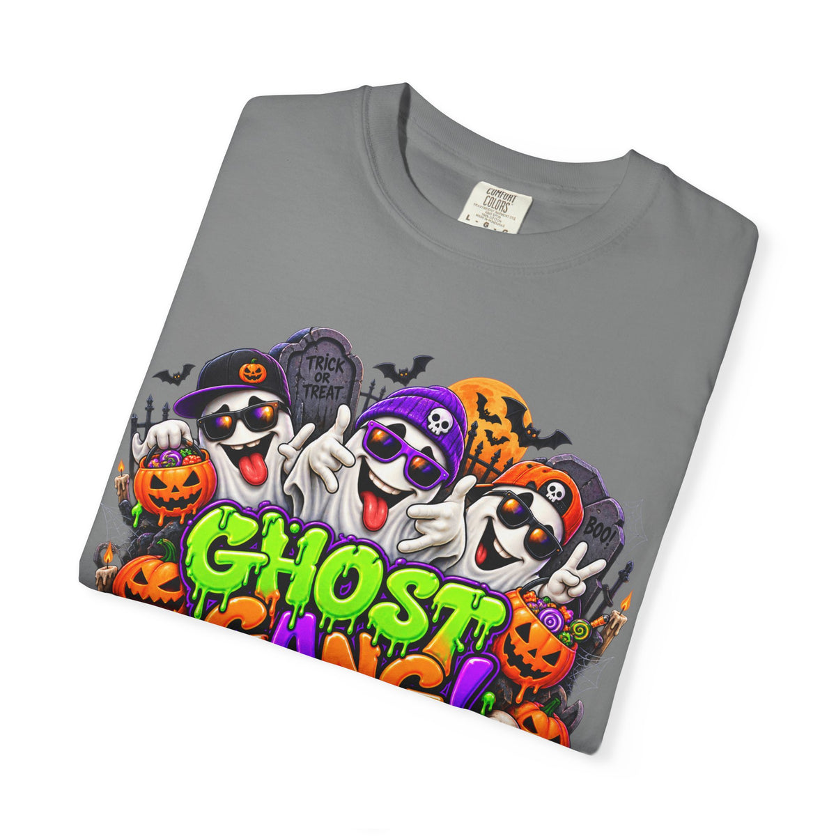 Ghost Gang Halloween T-Shirt – Funny Colorful Ghost Graphic Tee