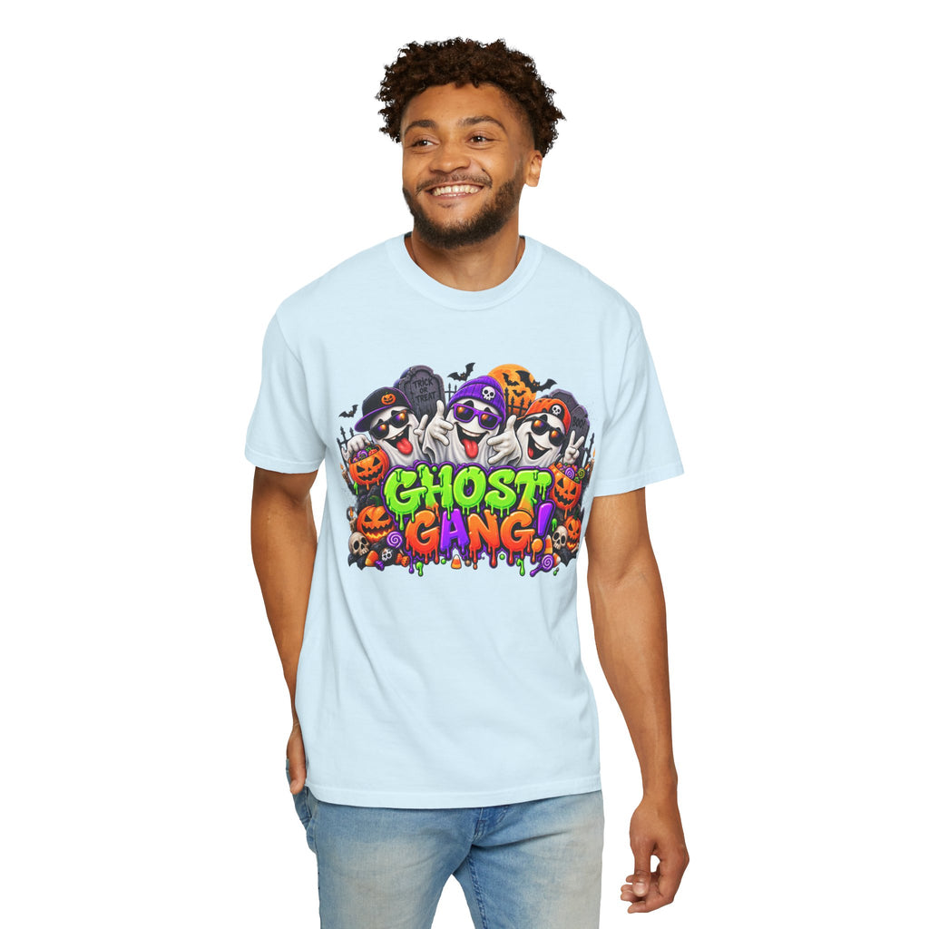 Ghost Gang Halloween T-Shirt – Funny Colorful Ghost Graphic Tee