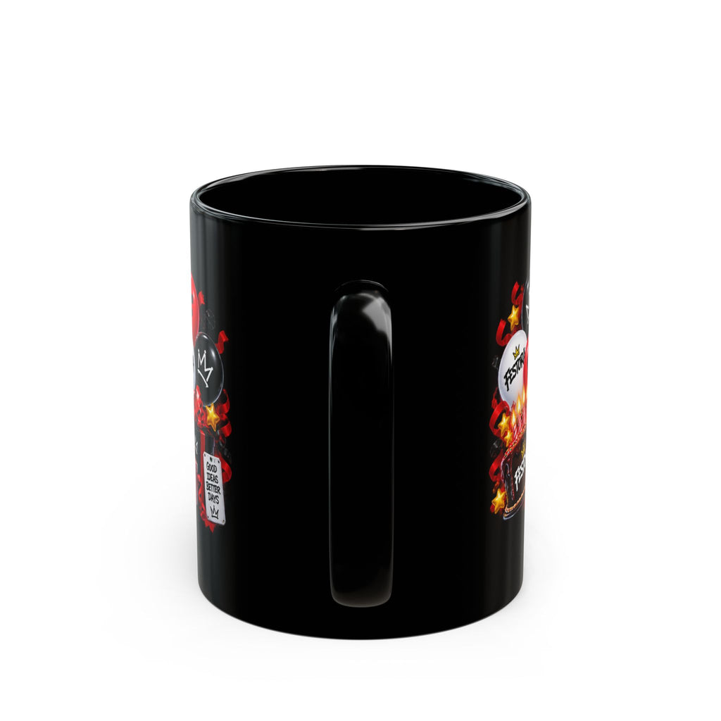 Birthday Level Up Festora Bot Mug – Grafx Robot Birthday Coffee Cup