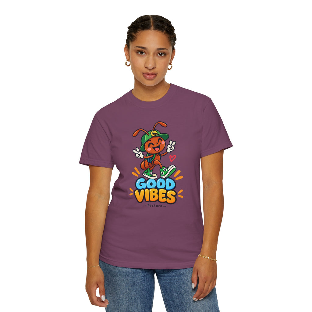 Good Vibes – Happy Ant Graphic T-Shirt