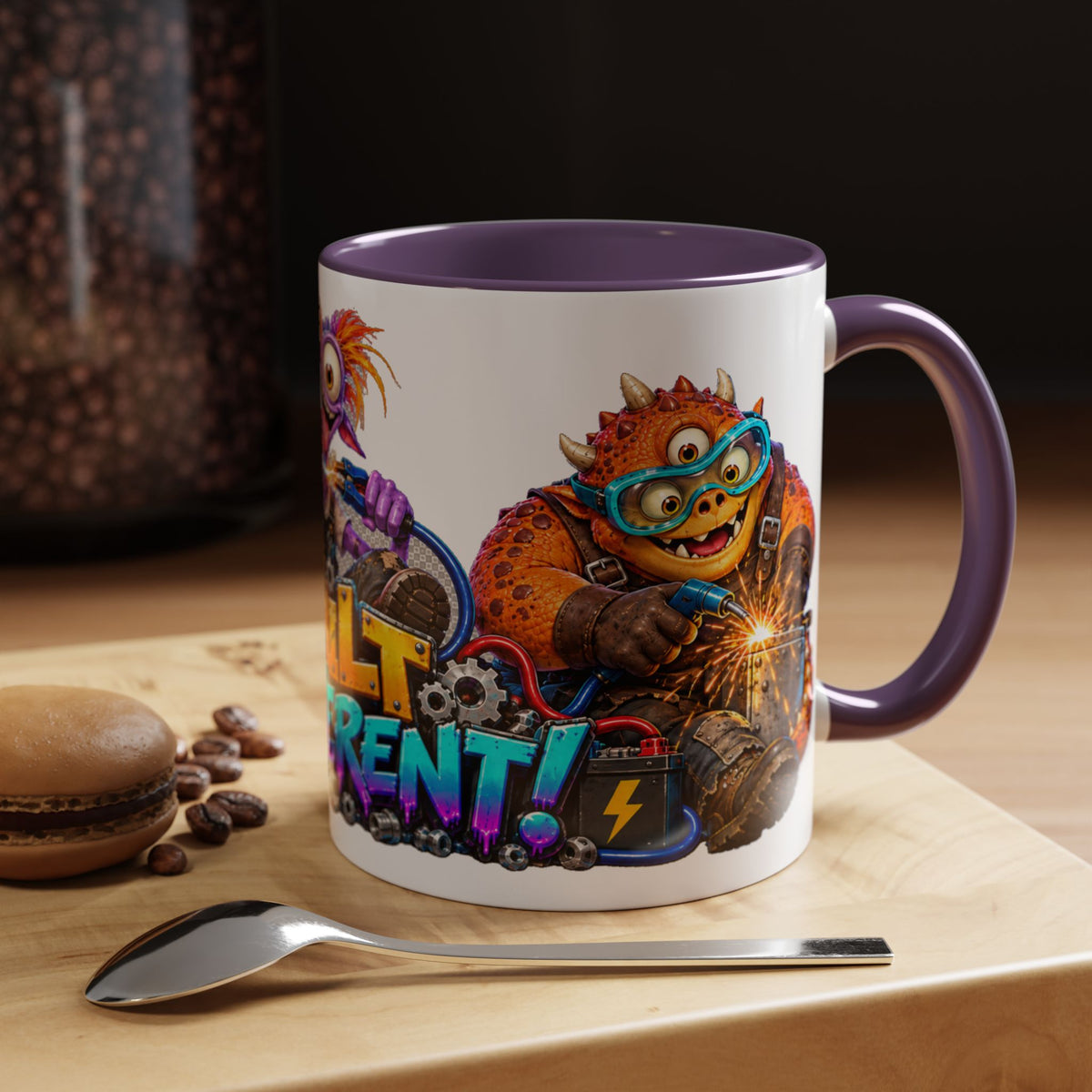 Built Different Monster Workshop Halloween White Mug