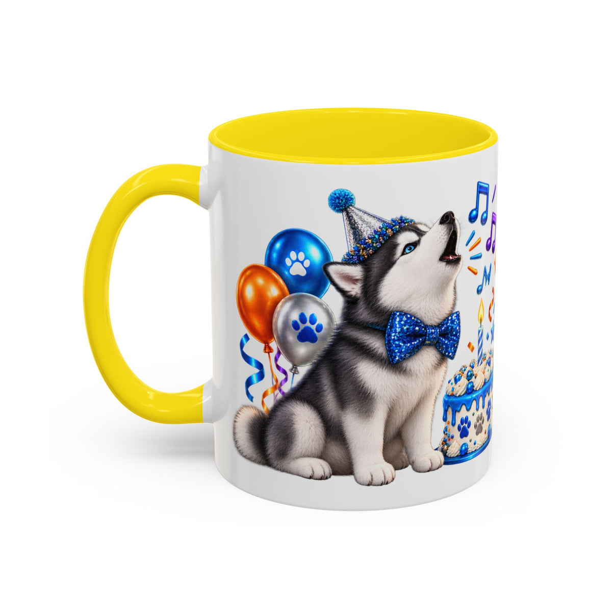 Howl Old Am I Siberian Husky Birthday White Mug