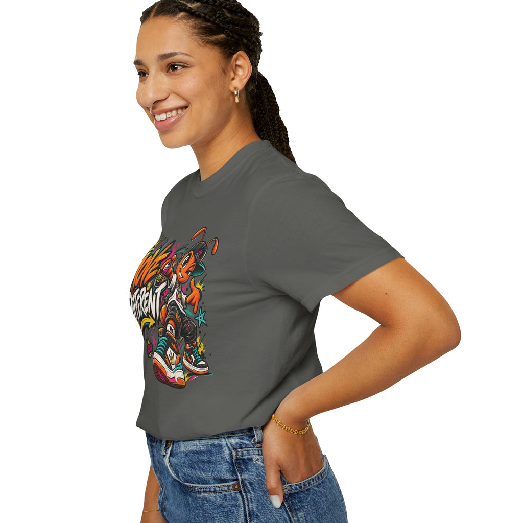 Move Different Graphic T-Shirt — Streetwear Skate Ant Mascot Design