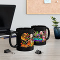 Bone Appetit Skeleton Chefs Halloween Black Mug