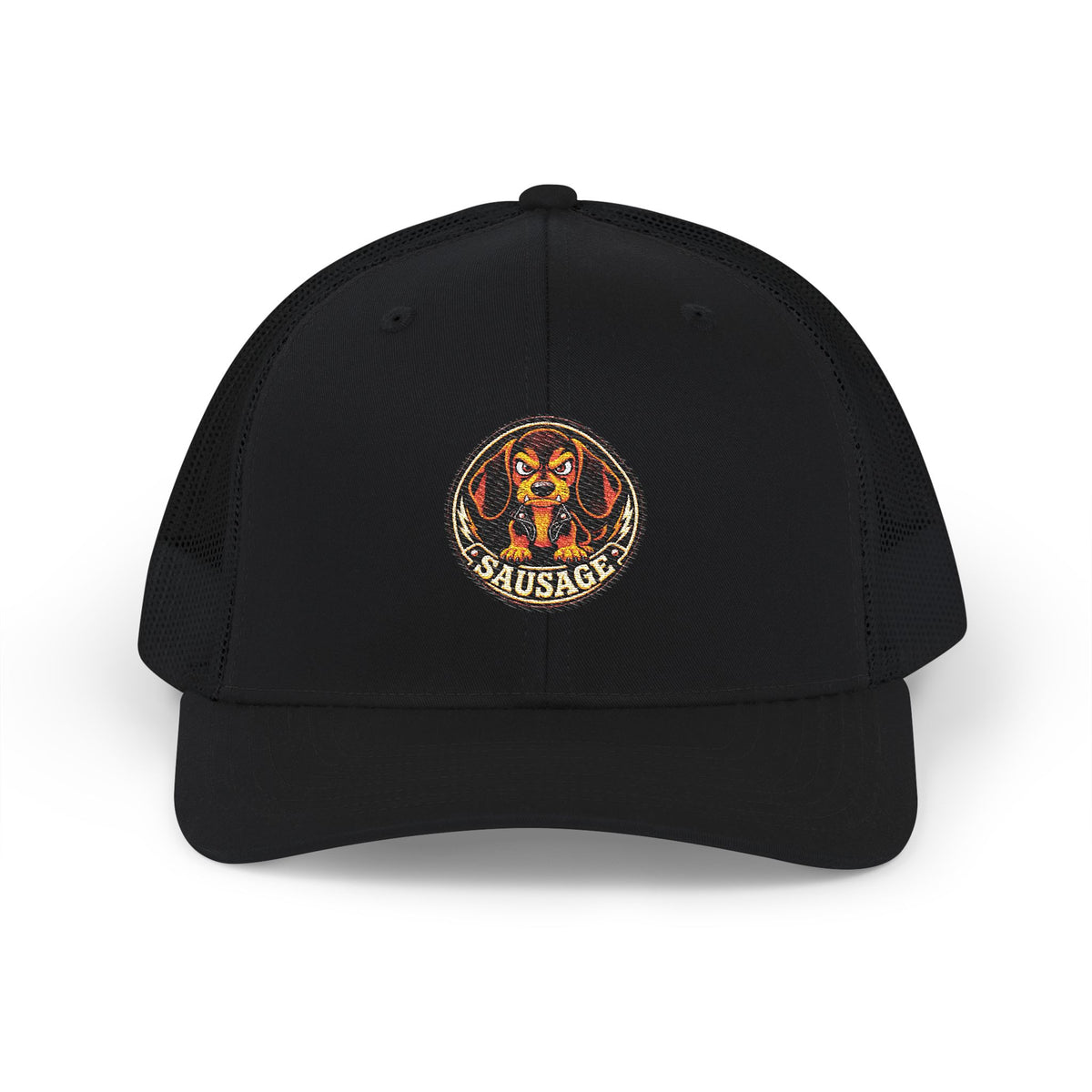 Dachshund Embroidered Trucker Hat - Snapback Dog Cab