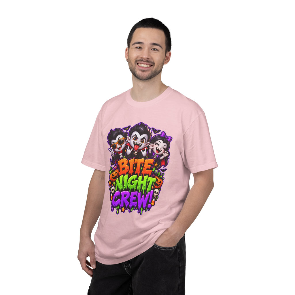 Bite Night Crew Halloween T-Shirt – Funny Vampire Graphic Tee
