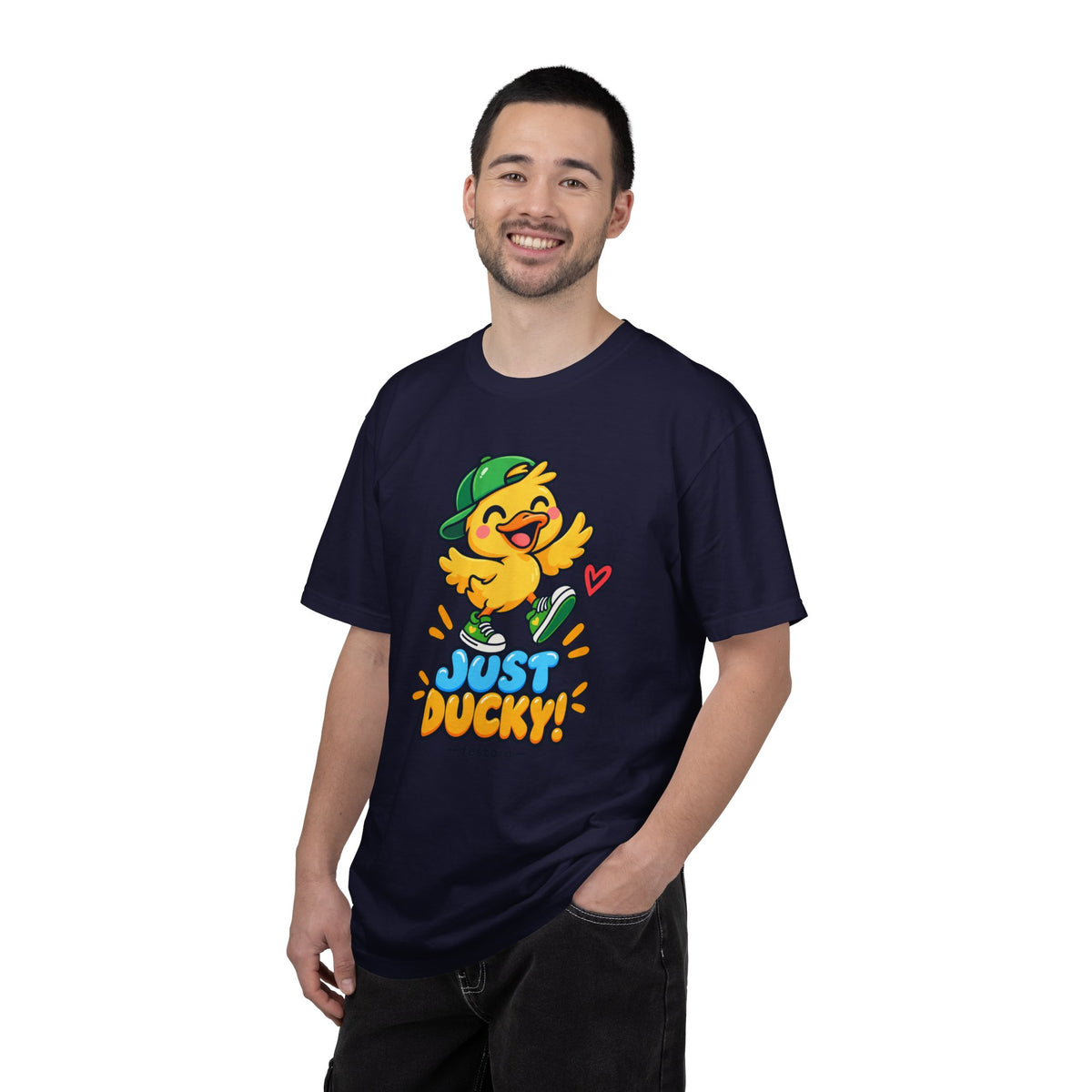 Just Ducky! – Cute Happy Duck Graphic T-Shirt