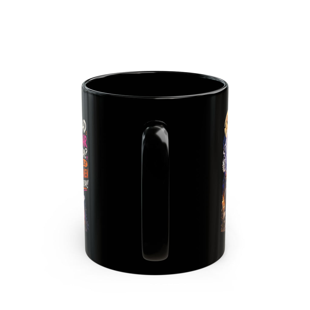 Halloween Skeleton Mug — "Bad Hair Day? I Call It Halloween Everyday!" (11oz/15oz)